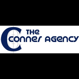 The Conner Agency logo featuring a stylized blue C with company name in dark blue text